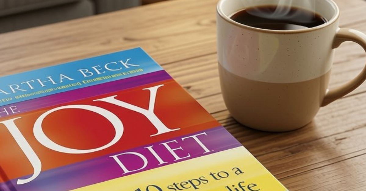 a picture of a book next to a cup of coffee